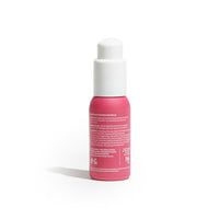 Lubrificante Liio Dafne a base d’olio, flacone visto dal retro con etichetta ingredienti su sfondo bianco