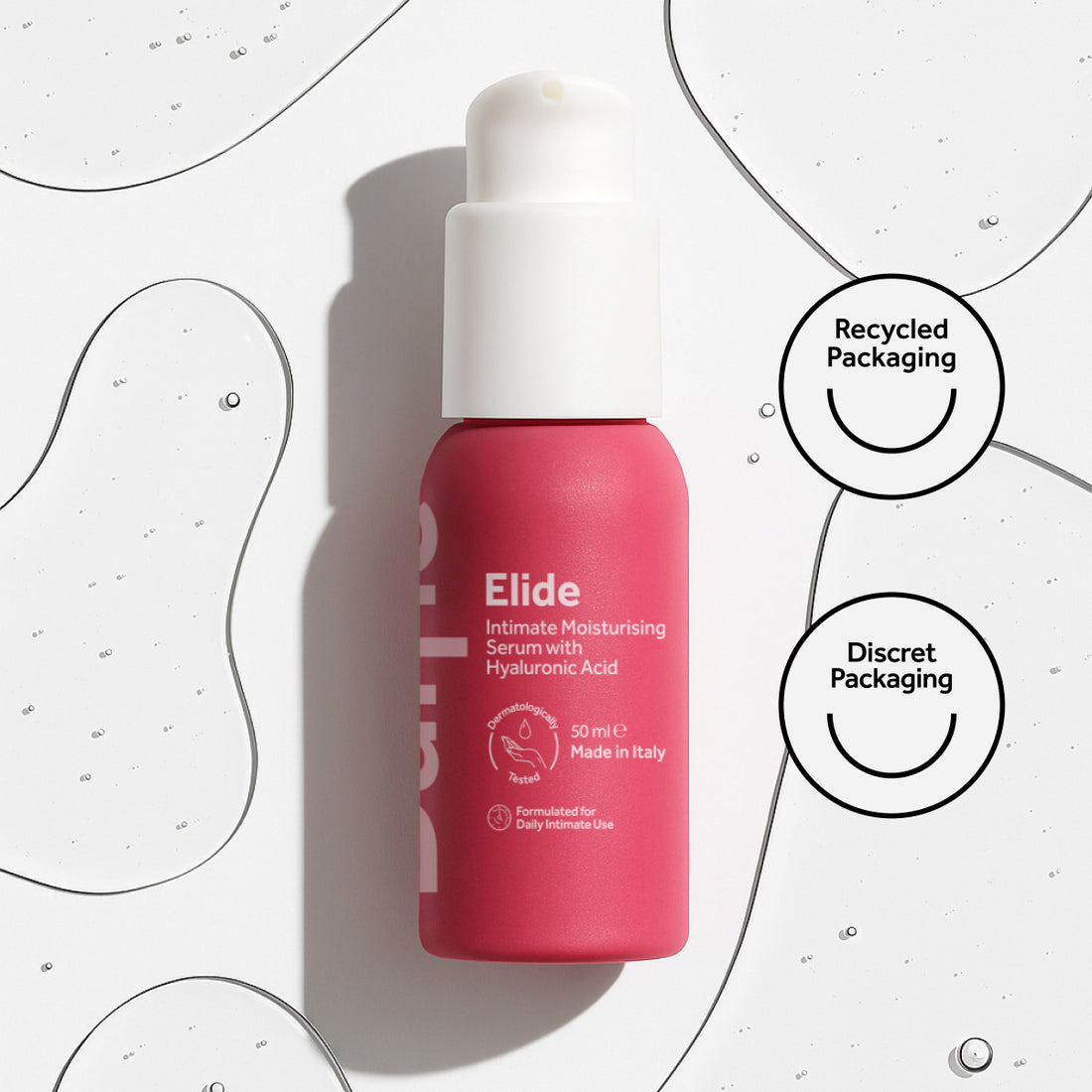 ELIDE – Siero idratante intimo con acido ialuronico per la menopausa